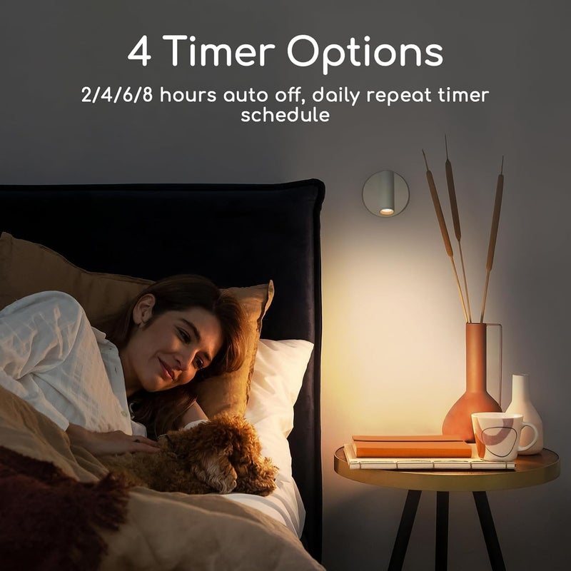 URTOM Wireless LED Spotlight Indoor with Remote Up Lights Indoor Dimmable Picture Light Battery Operated with Timer Rechargeable Spot Lights Accent Uplighting for Plant Wall Art, 1 Pack - Image 5
